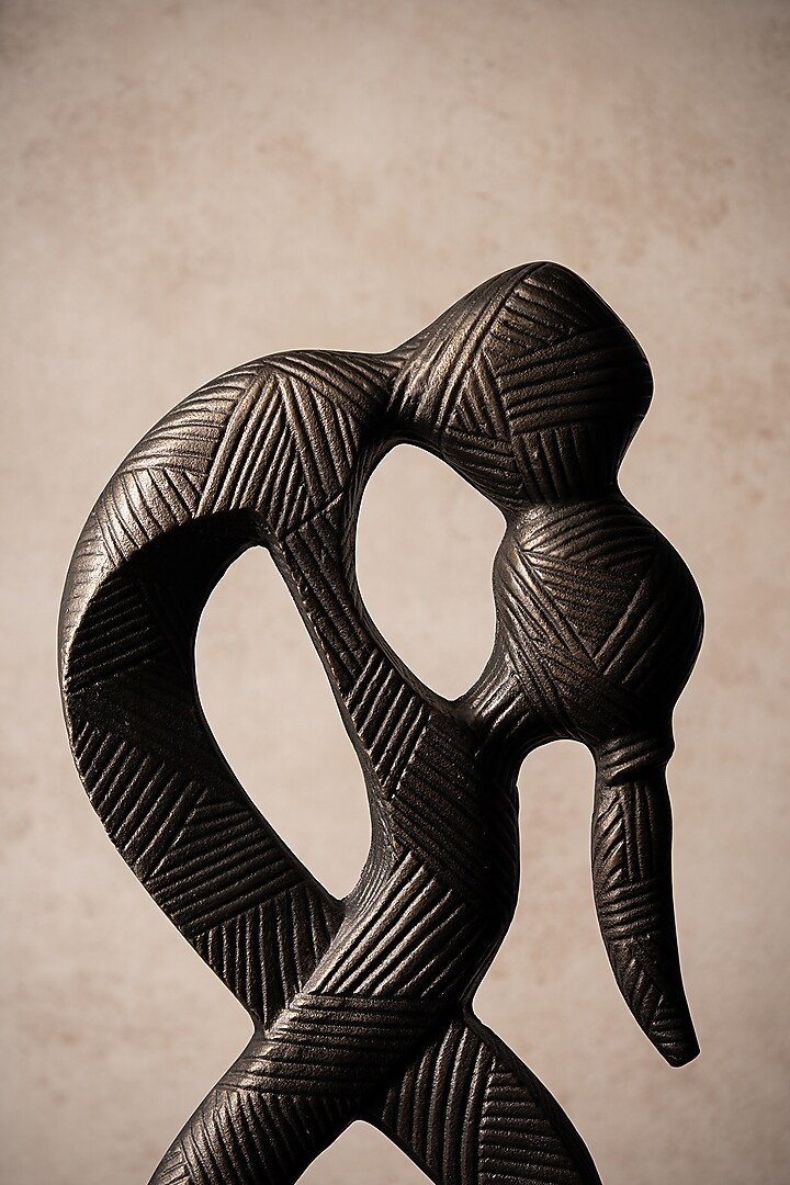 Grey Metal & Marble Handcrafted Sculpture by SG Home at Pernia's Pop Up Shop