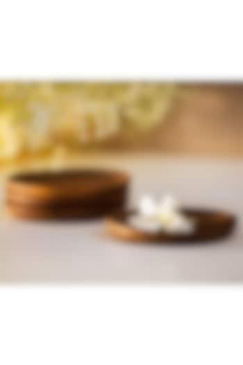 Brown Wooden Handcrafted Coaster Set by SG Home at Pernia's Pop Up Shop