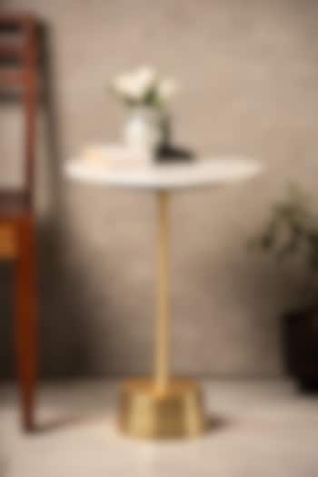 White & Gold Cosmo Marble Table by SG Home at Pernia's Pop Up Shop