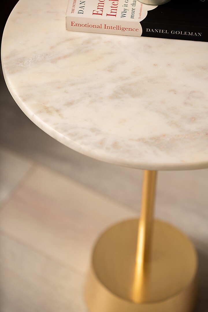 White & Gold Cosmo Marble Table by SG Home at Pernia's Pop Up Shop