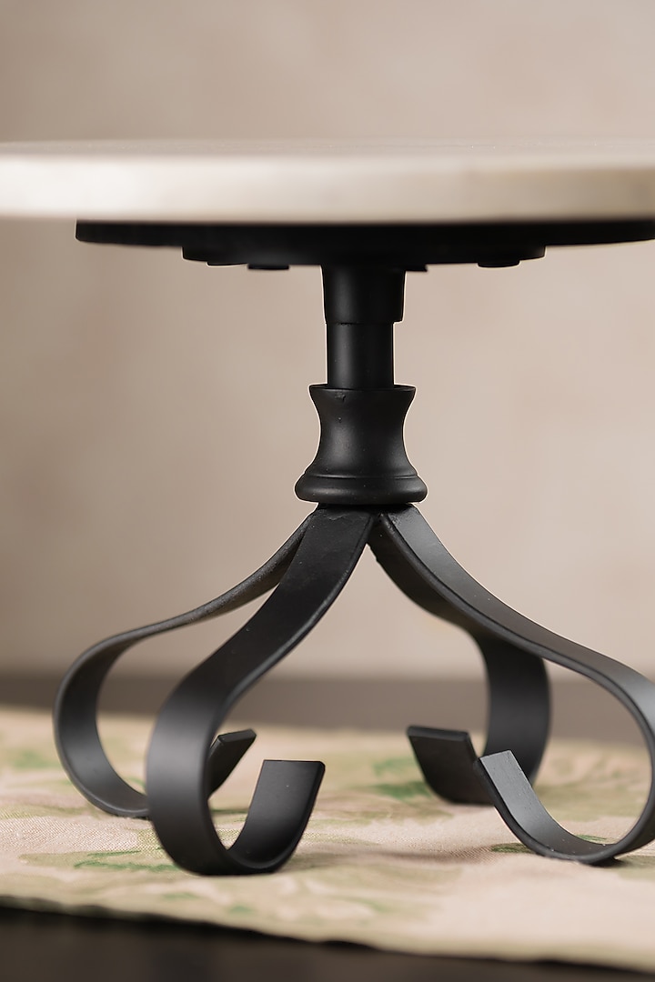 Black & White Floral Marble Cake Server by SG Home at Pernia's Pop Up Shop