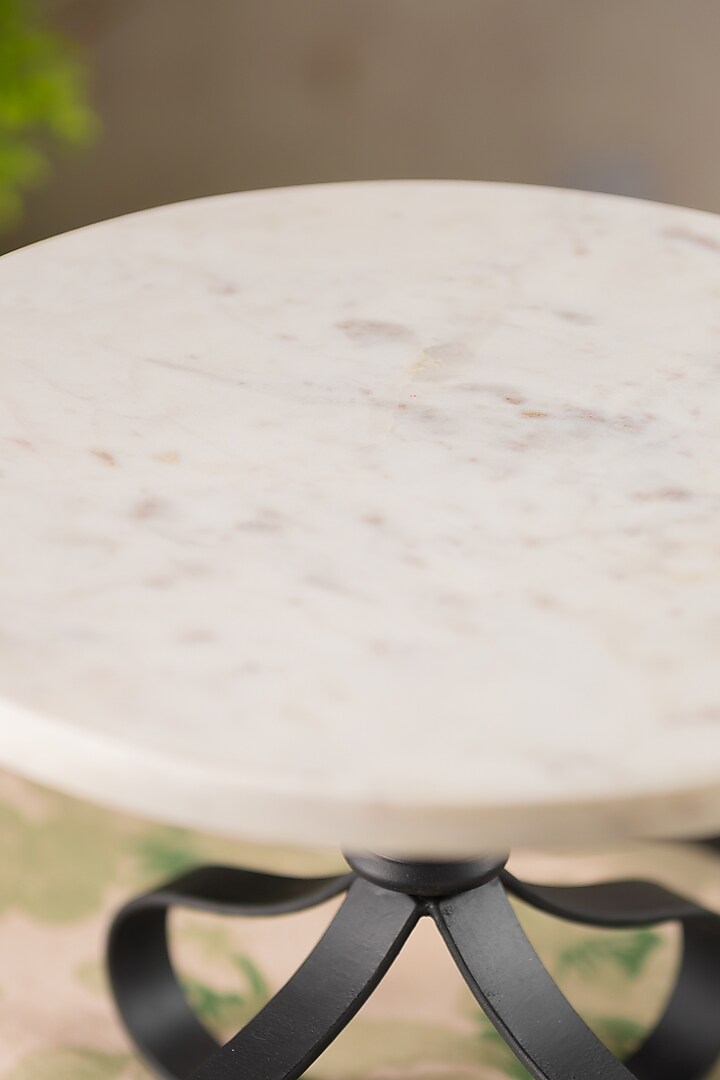 Black & White Floral Marble Cake Server by SG Home at Pernia's Pop Up Shop