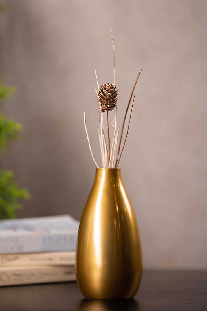 Golden Bottle Flower Vase by SG Home at Pernia's Pop Up Shop
