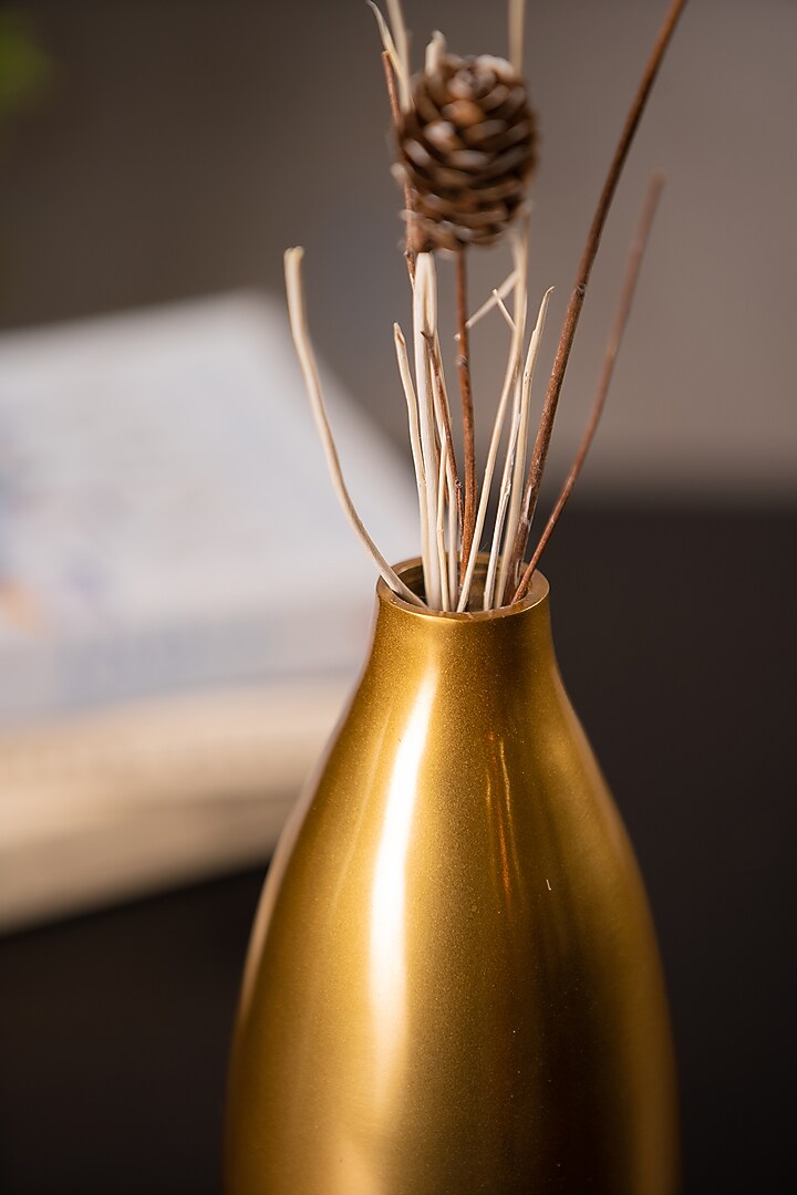 Golden Bottle Flower Vase by SG Home at Pernia's Pop Up Shop