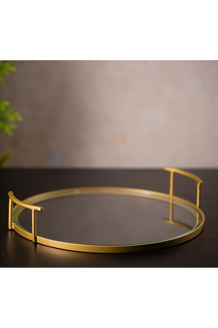 Golden Bar Glass Tray by SG Home at Pernia's Pop Up Shop