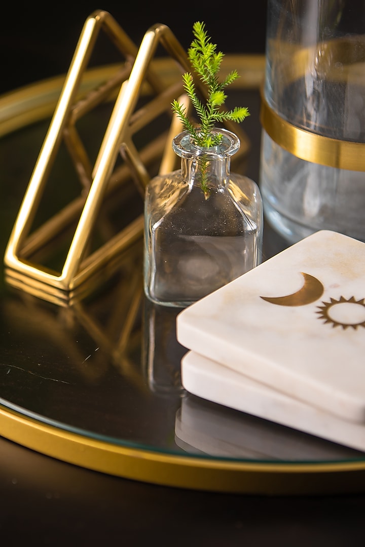 Golden Bar Glass Tray by SG Home at Pernia's Pop Up Shop