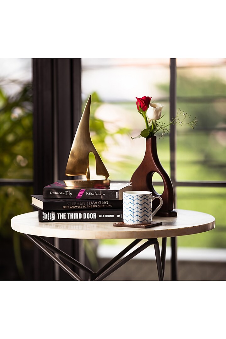 Golden Metal SailBoats Sculpture Set by SG Home at Pernia's Pop Up Shop