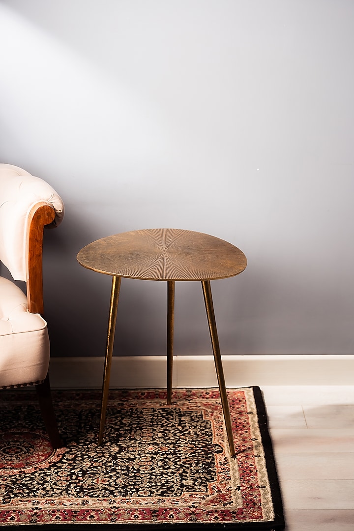 Golden Metal Antique Finish Table by SG Home at Pernia's Pop Up Shop