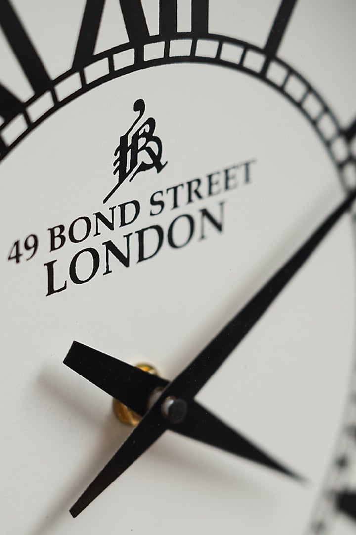 Black Glass & Metal Regal Table Top Clock by SG Home at Pernia's Pop Up Shop