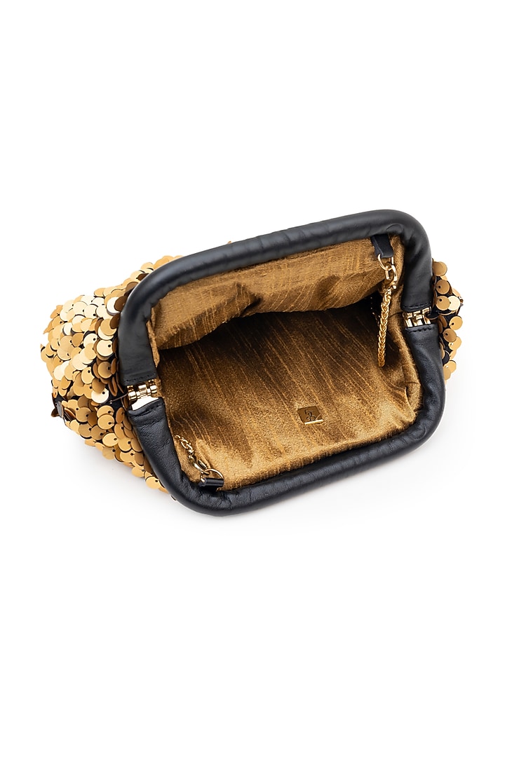 Gold Sequins Clutch by SG BY SONIA GULRAJANI at Pernia's Pop Up Shop