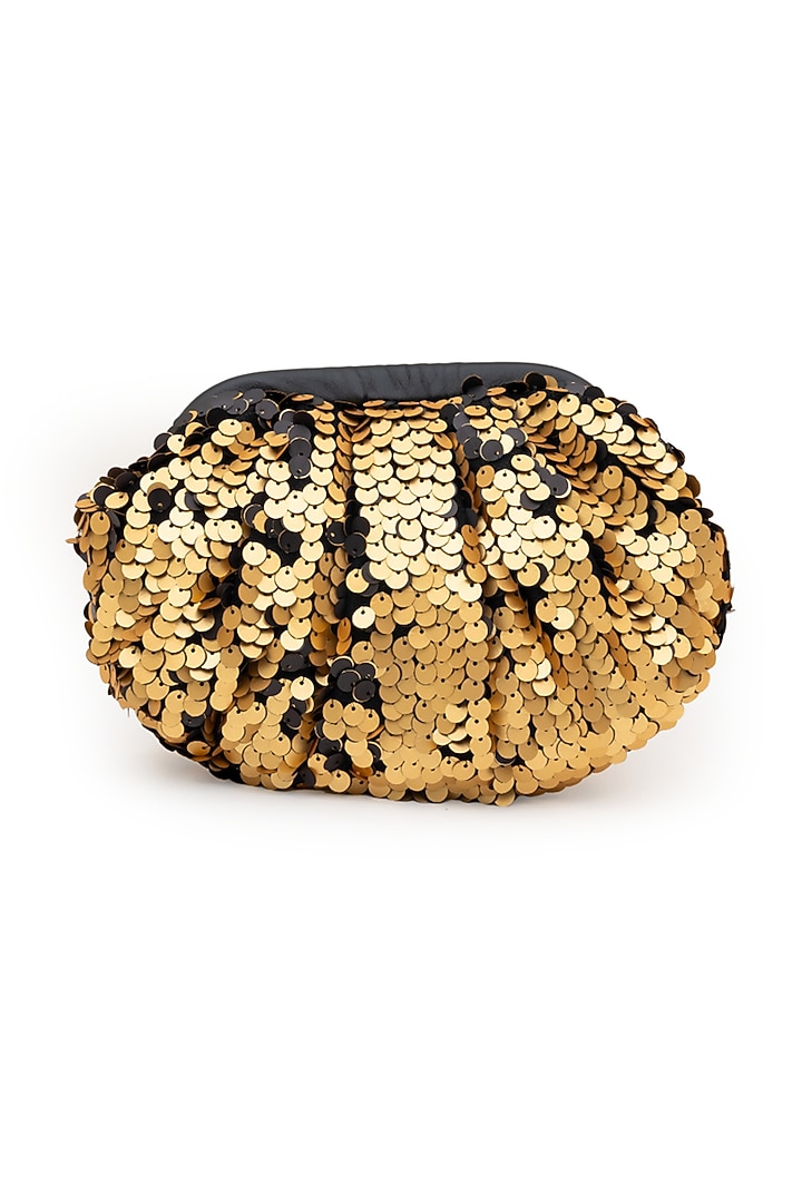 Gold Sequins Clutch by SG BY SONIA GULRAJANI at Pernia's Pop Up Shop