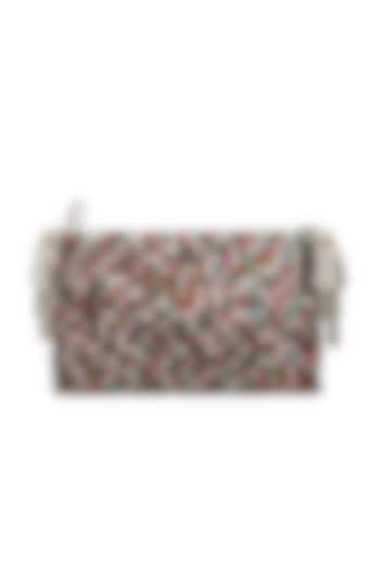 Multi Colored Embroidered Clutch by SG BY SONIA GULRAJANI