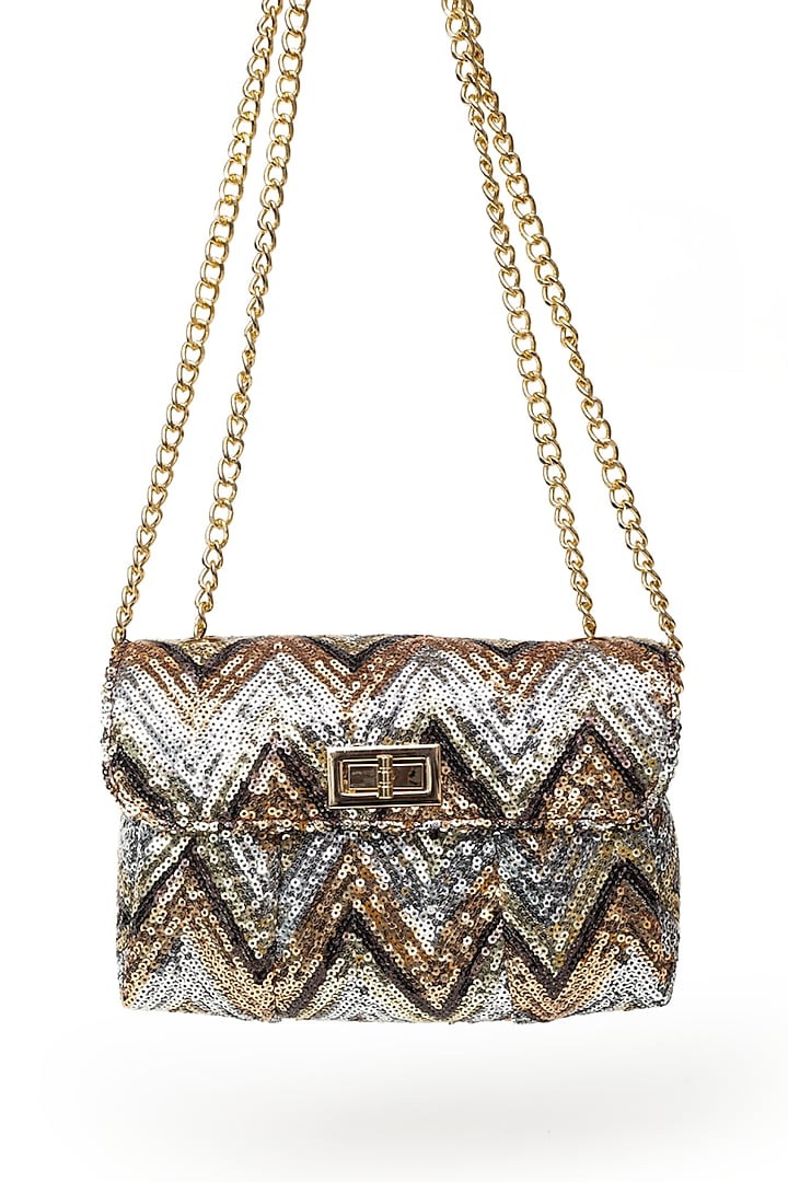 Multi-Colored Sequin Sling Bag by SG BY SONIA GULRAJANI at Pernia's Pop Up Shop