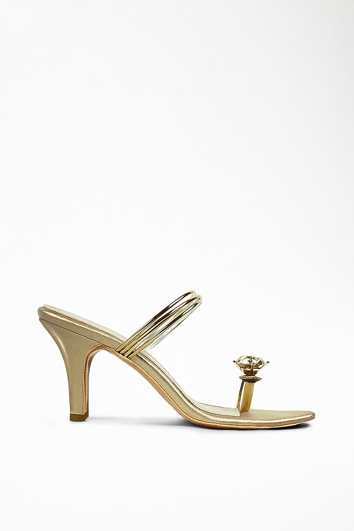 Muted Gold Anti-Slippery Rubber Heels by Signature Sole at Pernia's Pop Up Shop