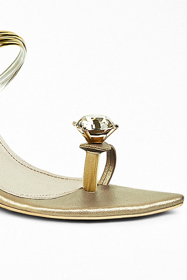 Muted Gold Anti-Slippery Rubber Heels by Signature Sole at Pernia's Pop Up Shop
