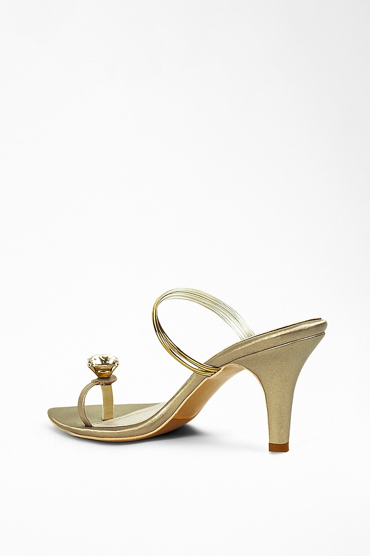 Muted Gold Anti-Slippery Rubber Heels by Signature Sole at Pernia's Pop Up Shop