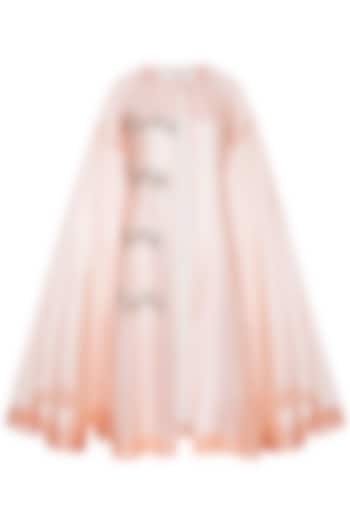 Peach musical note trench coat by Shilpi Gupta Surkhab at Pernia's Pop Up Shop