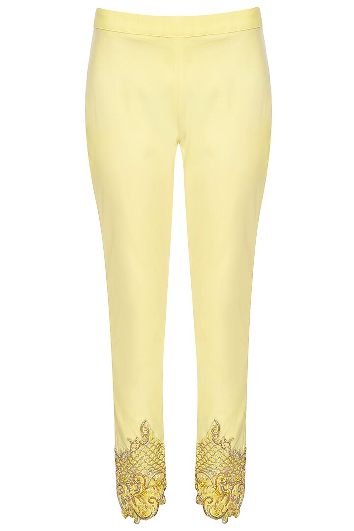 Yellow ombre drape Wedding Anarkali set by Shilpi Gupta Surkhab at Pernia's Pop Up Shop