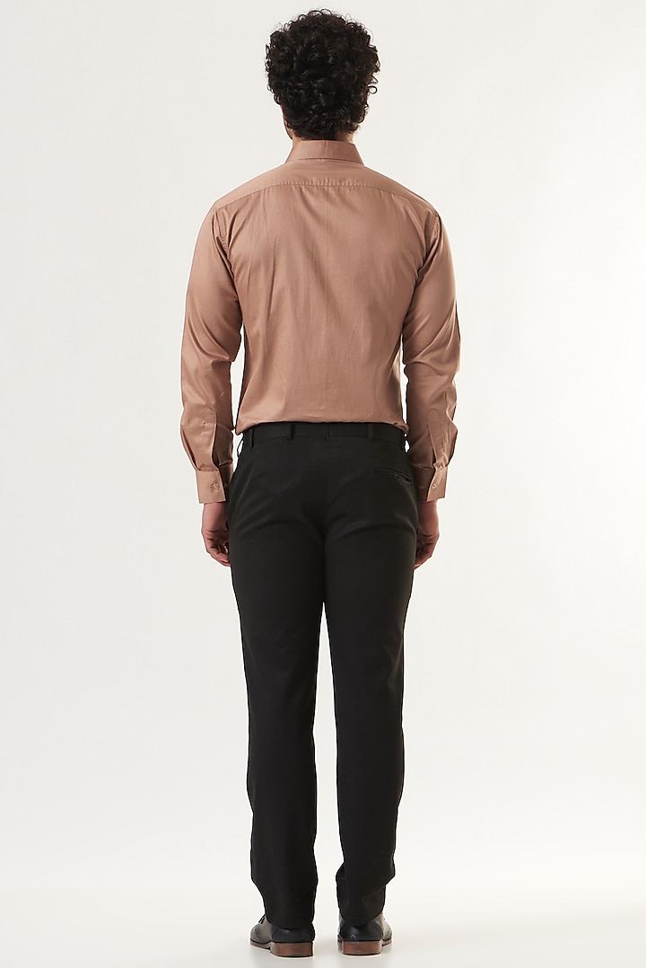 Peach Cotton Summer Shirt by Shaberry Men at Pernia's Pop Up Shop