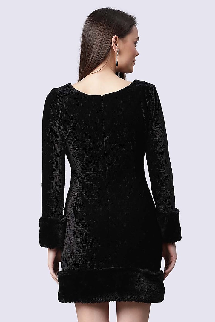 Black Velvet Checkered Bodycon Summer Dress by Shaberry at Pernia's Pop Up Shop