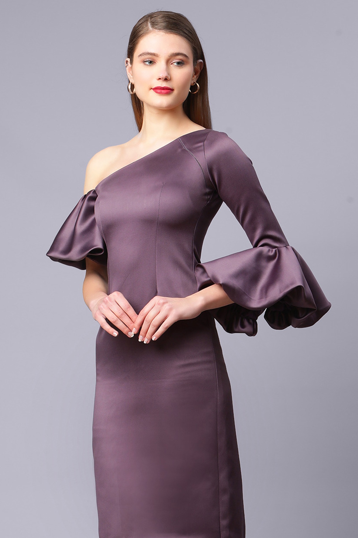 royal purple cocktail dress