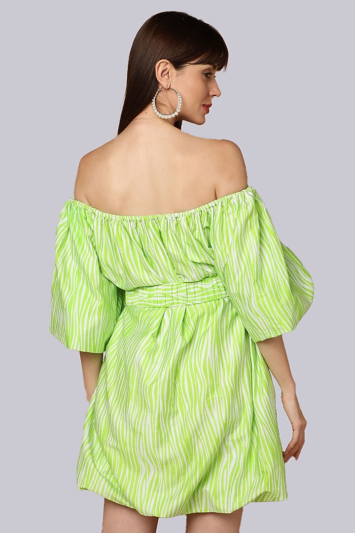 Green Buttercup Cotton Mini Dress Design by Shaberry at Pernia's Pop Up Shop 2026 Green Buttercup Cotton Mini Dress Design by Shaberry at Pernia's Pop Up Shop 2026