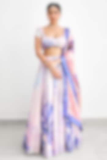 Purple Sequins  dulhan bday 22 may Lehenga Set by Shasha Gaba at Pernia's Pop Up Shop