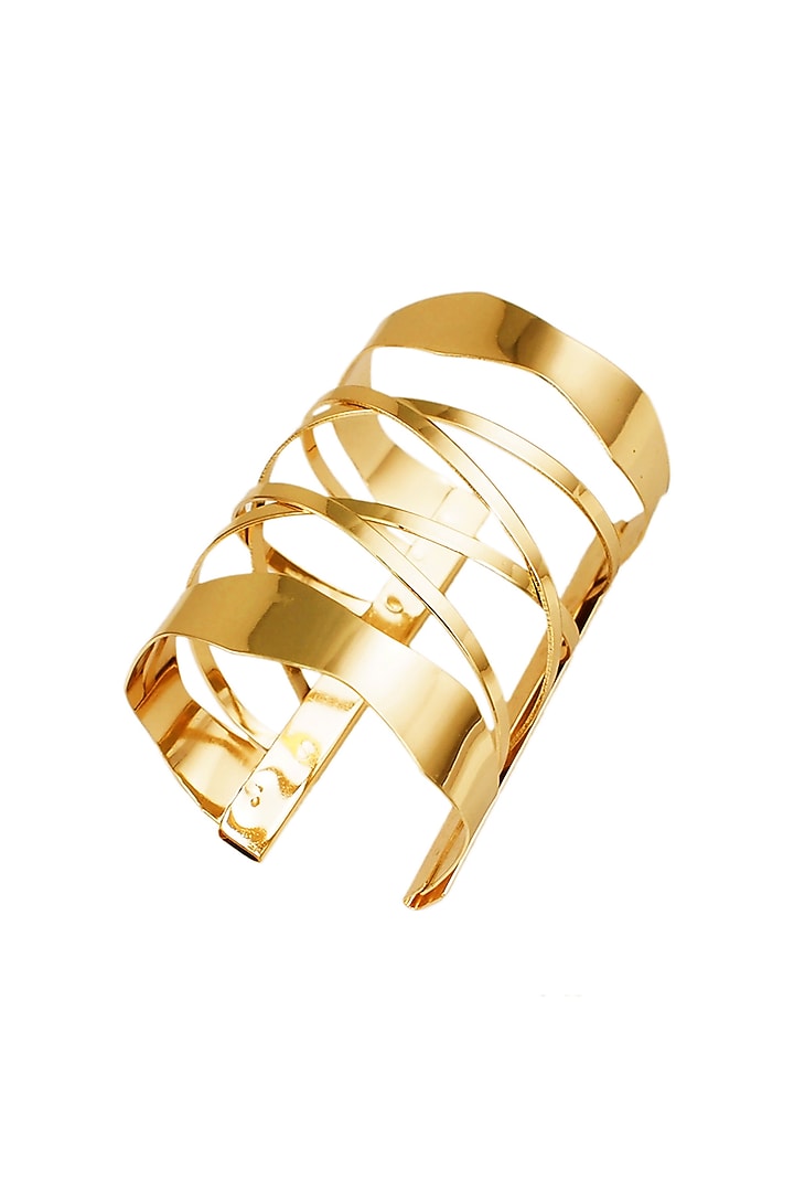 Gold Plated Cuff by SHAE at Pernia's Pop Up Shop