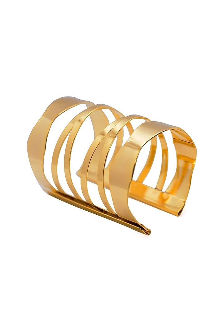 Gold Plated Cuff by SHAE at Pernia's Pop Up Shop