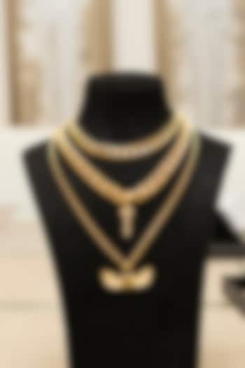 Gold Plated Layered Necklace by SHAE