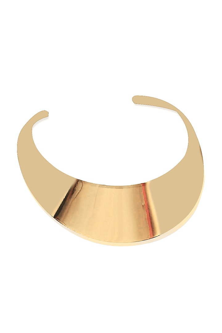 Gold Plated Choker Necklace by SHAE at Pernia's Pop Up Shop