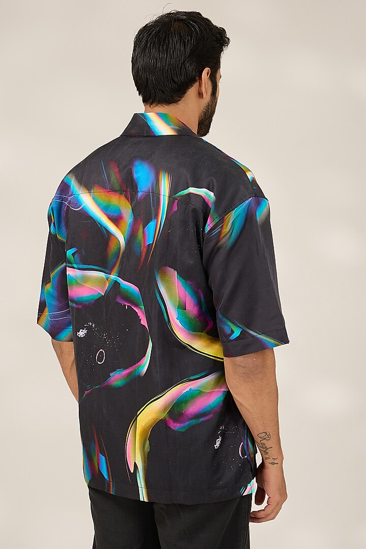Multi-Colored Cotton Printed Party Wear Shirt by SAHIL ANEJA at Pernia's Pop Up Shop