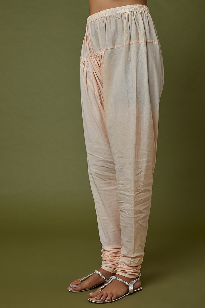 Blush Pink Silk Chanderi Party Wear Anarkali Set by Sheetal Batra at Pernia's Pop Up Shop