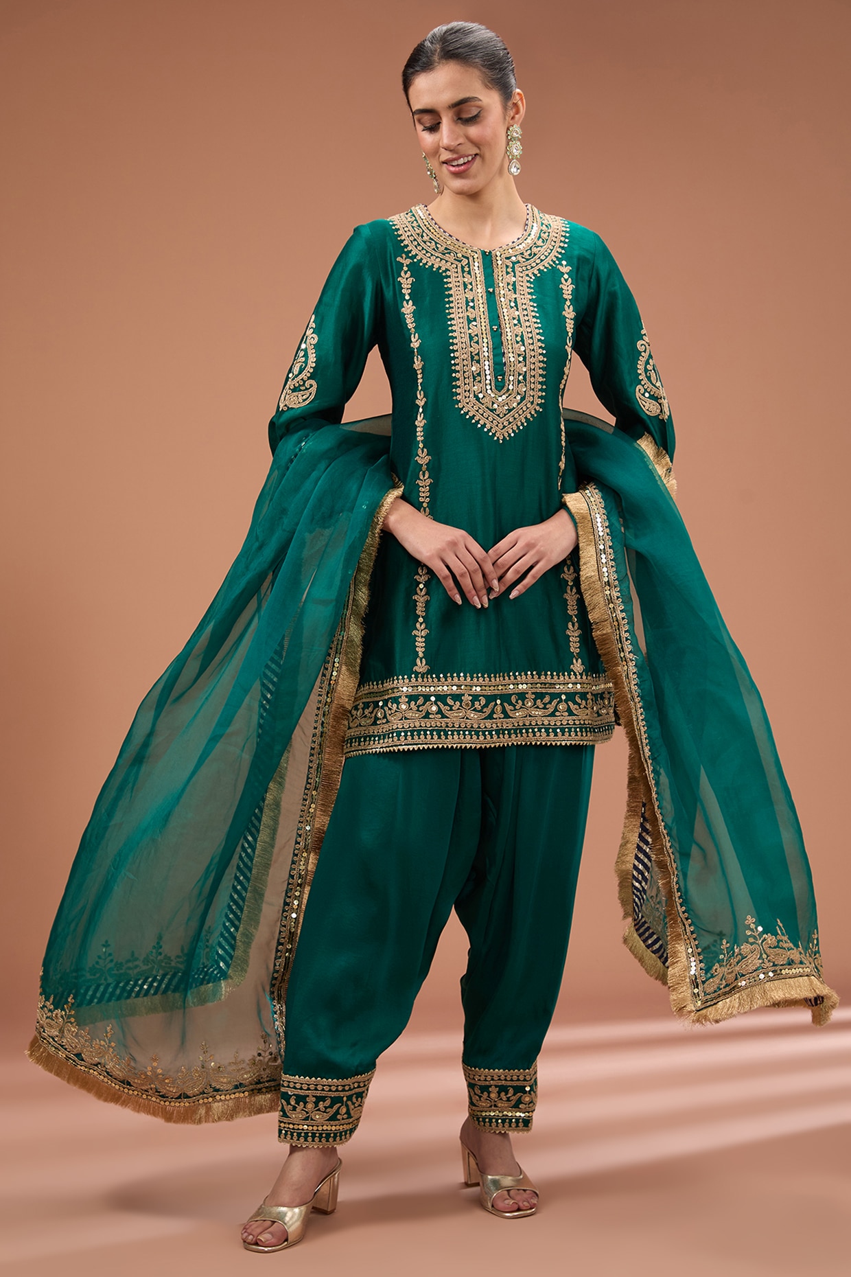 Punjabi Suit With Trouser | Punjaban Designer Boutique