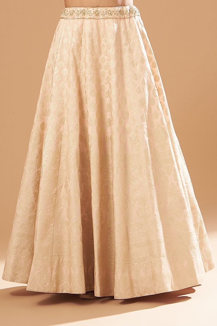 Blush Pink Embroidered Wedding Lehenga Set by Sheetal Batra at Pernia's Pop Up Shop