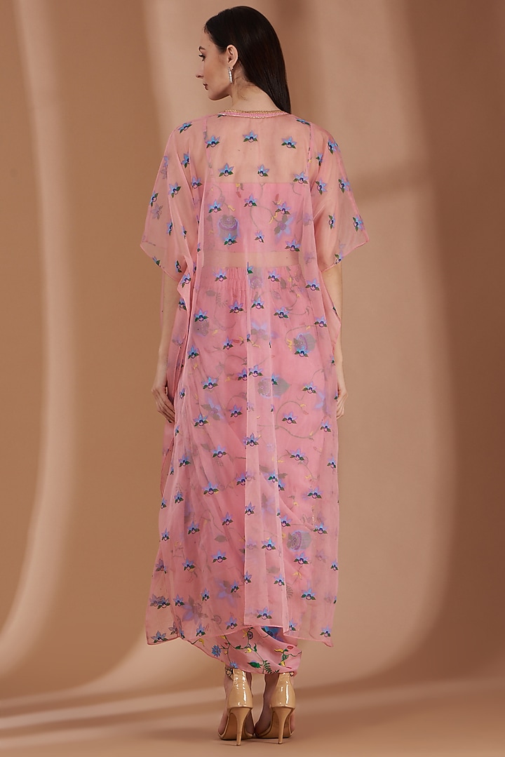 Rose Pink Embroidered Skirt Set by Label By Shalini Bhagat at Pernia's Pop Up Shop