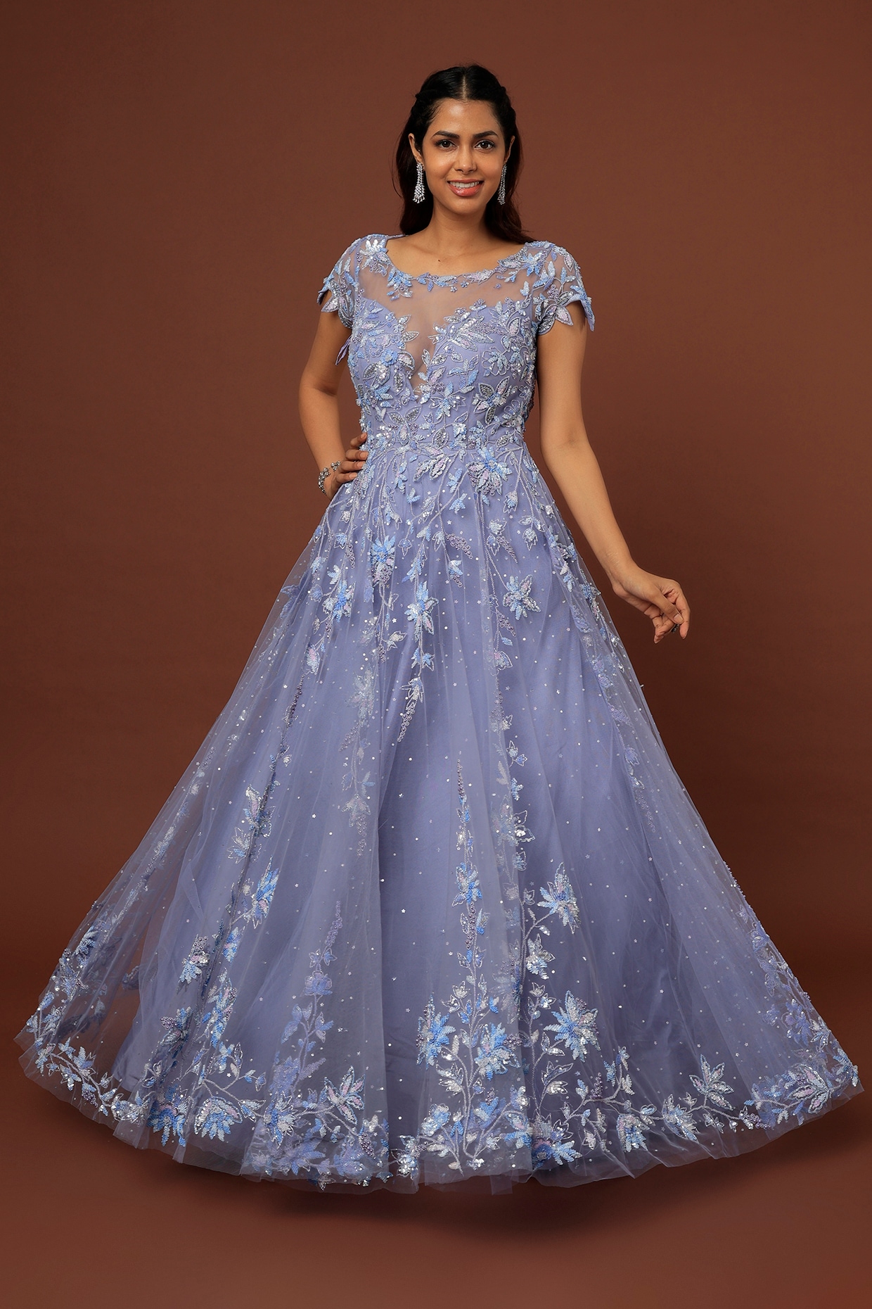 Designer Ice Blue Crystal Beaded Chiffon A Line Pageant Dress For Little  Girls Perfect For Birthday, Formal Party Wear, And Formal Occasion  Available In Infant, Toddler, Teens Sizes From Uniquebridalboutique, $92.69  |