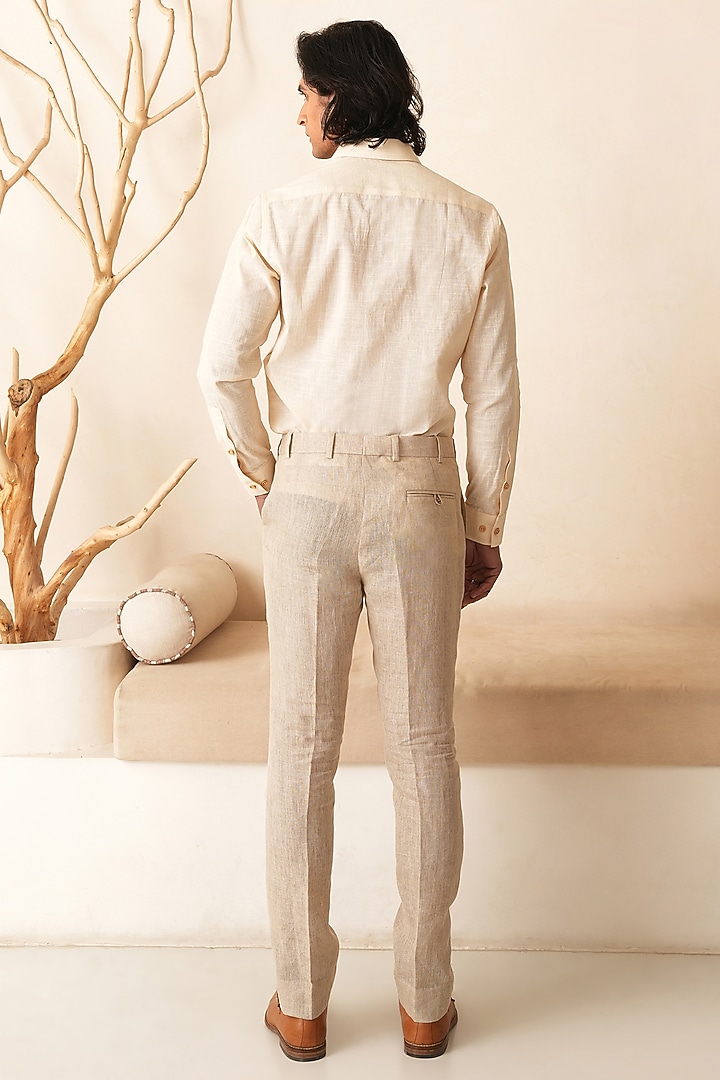 Ivory Linen Co-Ord Set by Shreyansh Designs at Pernia's Pop Up Shop