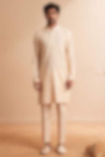 Rose Gold Cotton Silk Kurta Set by Shreyansh Designs at Pernia's Pop Up Shop