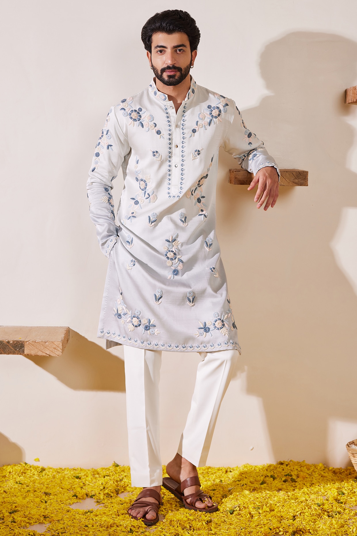 Ombre Printed & Embroidered Kurtas