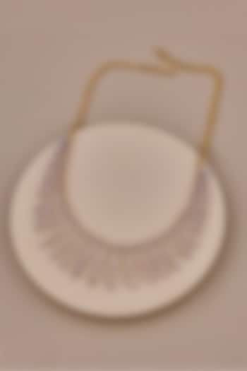 18kt Yellow Gold Finish Round-Shaped Diamond Necklace by Shine Eternal at Pernia's Pop Up Shop