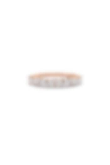 14kt Rose Gold Finish Marquise-Cut Diamond Zig-Zag Ring by Shine Eternal at Pernia's Pop Up Shop