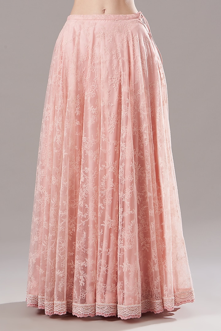 Blush Pink Embroidered Jacket Bridal Lehenga Set by Shantanu Goenka at Pernia's Pop Up Shop