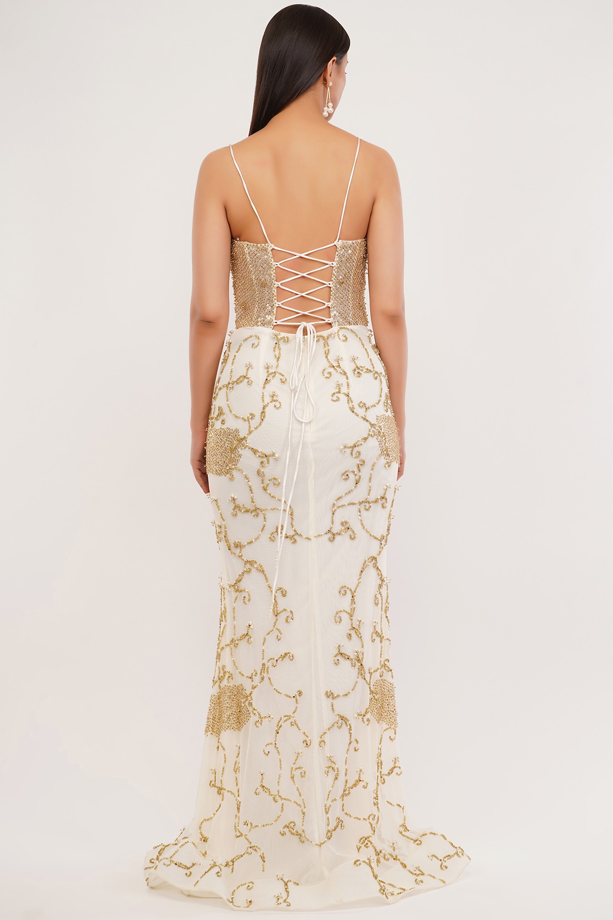 slim fit dress slacks Zapaka Women Ivory Satin Asymmetrical Wedding Dress with Sleeves Sheath Off The Shoulder Long Reception Dress, Ivory / US6