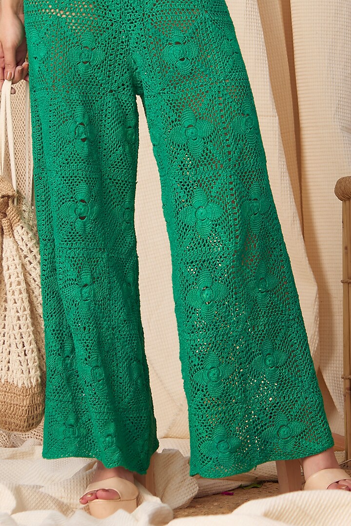 Khus Khus Crochet Pants by Shivika Agarwal at Pernia's Pop Up Shop