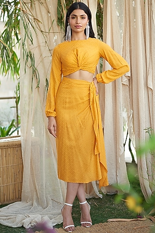 Mango Aloe Skirt by Shivika Agarwal