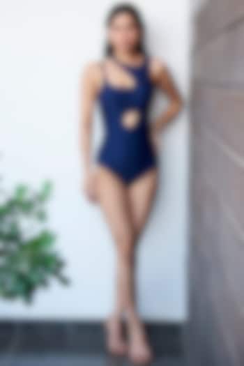 Blueberry Econyl Swimsuit by Shivika Agarwal