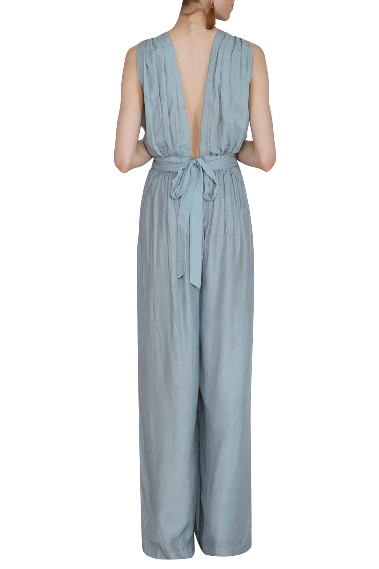Wide Leg Pants - Powder Blue