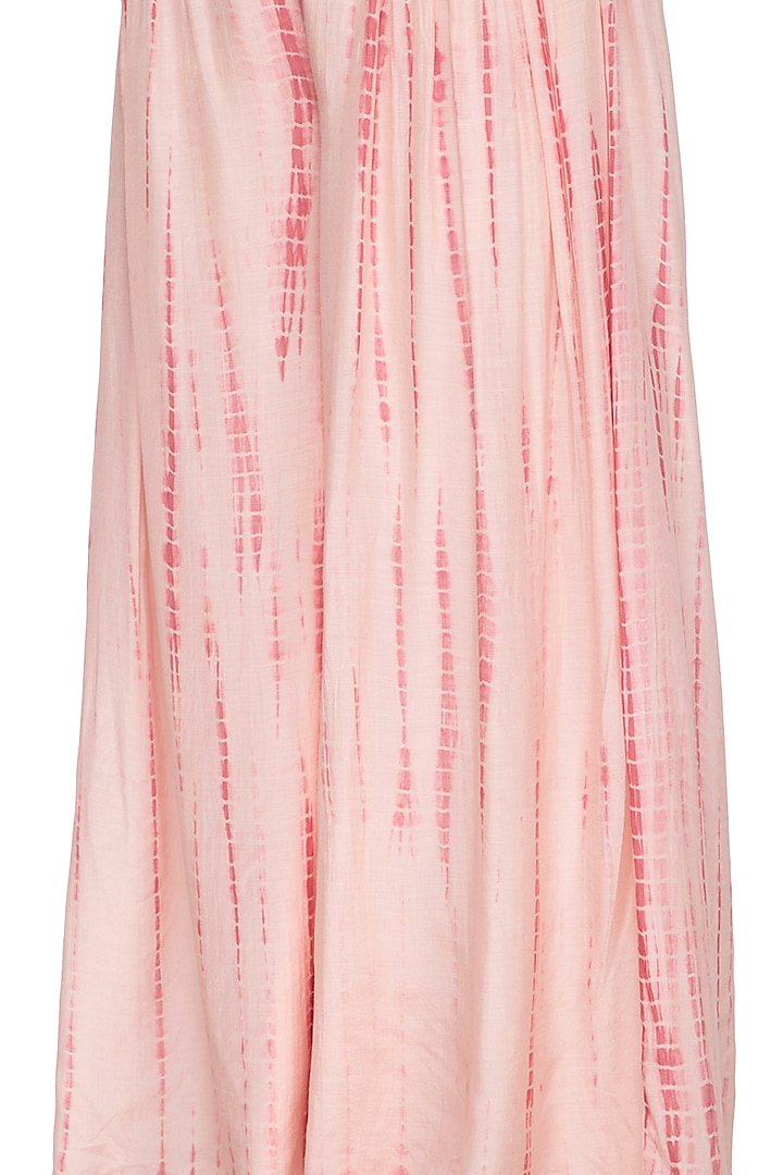 Peach Shibori Printed Pants by Shiori at Pernia's Pop Up Shop