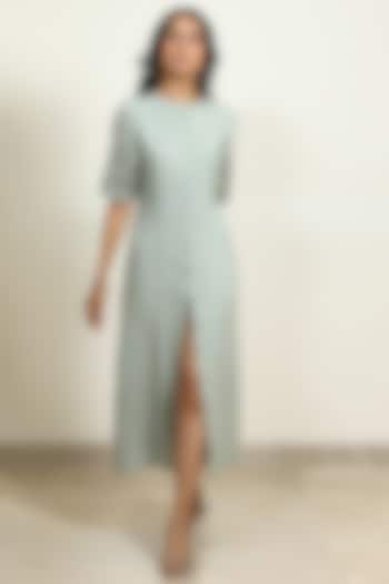 Sage Green Pencil Summer Dress by Shiori at Pernia's Pop Up Shop